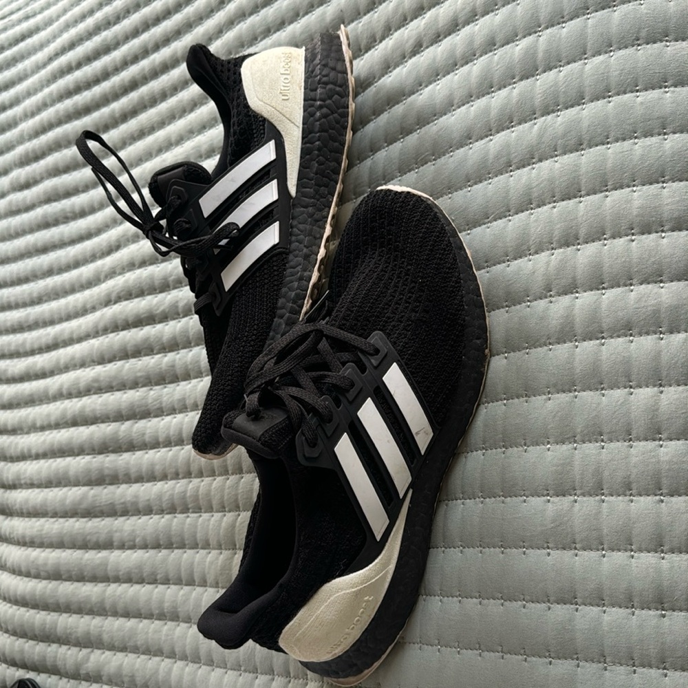 RARE black and white Adidas/Continental Ultra Boosts